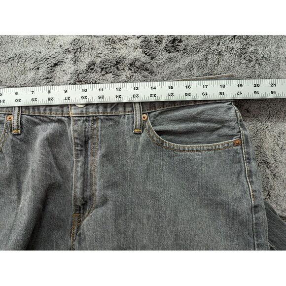 Levi's 514 Straight Leg Jeans Men's Size 38x32 Gray - Picture 6 of 14